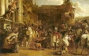 Sir David Wilkie the entrance of george iv at holyrood house Sweden oil painting artist